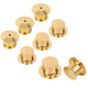 10mm x 7mm Locking Pin Backs for Fastening Clasps (Pack of 10) - Gold